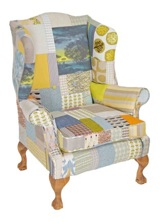 Saoirse Patchwork Wing Chair