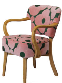 Orla Kiely Velvet Fabric Vintage Chair