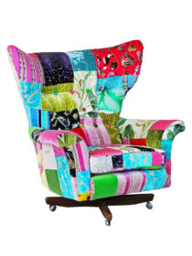 Blofeld Swivel Patchwork Chair