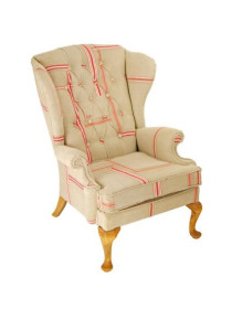 Vintage linen Wing Chair – Mangle Cloth Mother