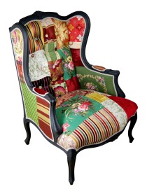 Rich Hues Patchwork Chair