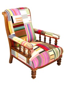 Striped Victorian Chair