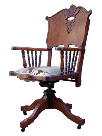 Wild West Antique Desk Chair