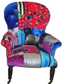 Royal Buttoned Patchwork Chair